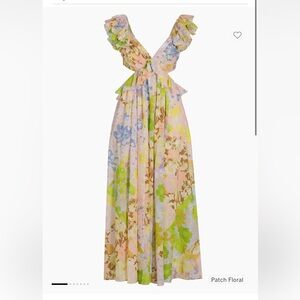 Zimmermann Pop Floral cut-out dress